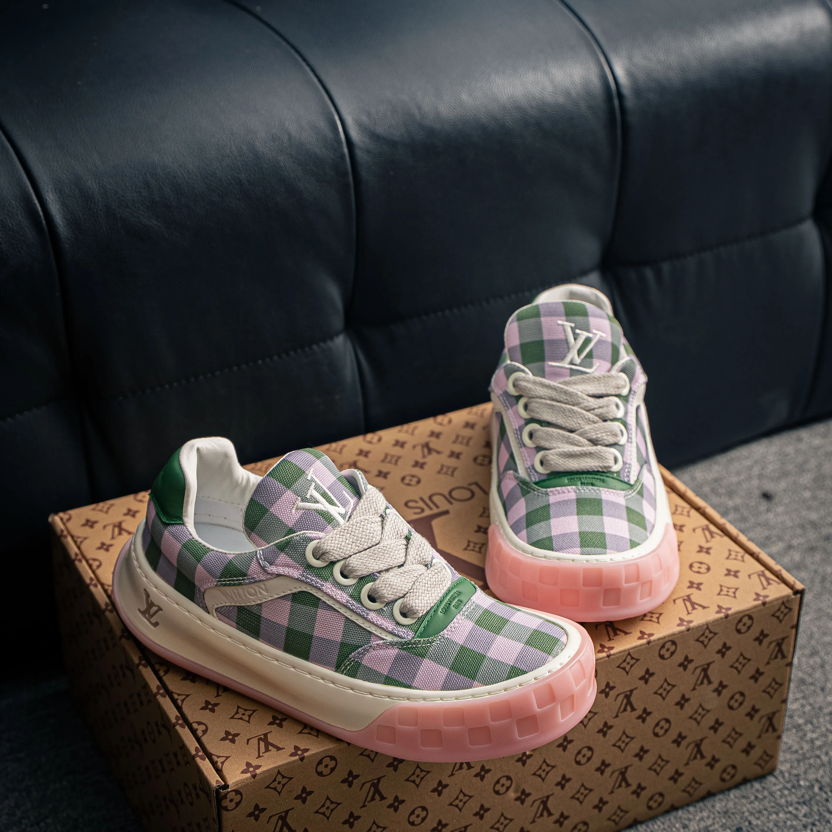 【YS 】 Premium -- LOUIS VUITTON Tilted Series｜2026 LV Tilted Low Sneakers Series Low-Top Retro